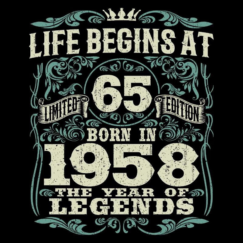 65 ans - né l'année des légendes 1958