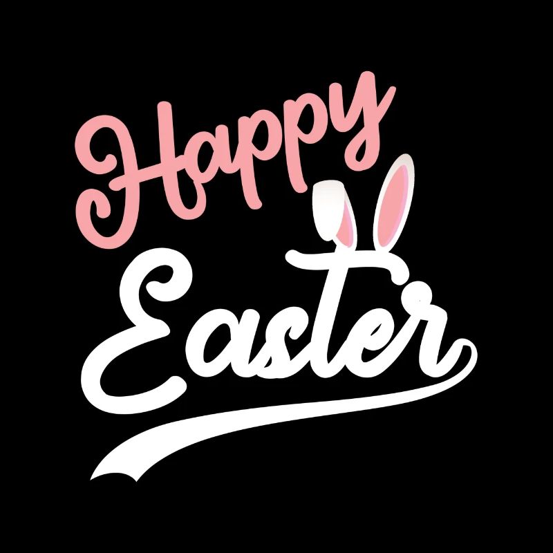 Happy Easter - Easter Bunny Rabbit Ears