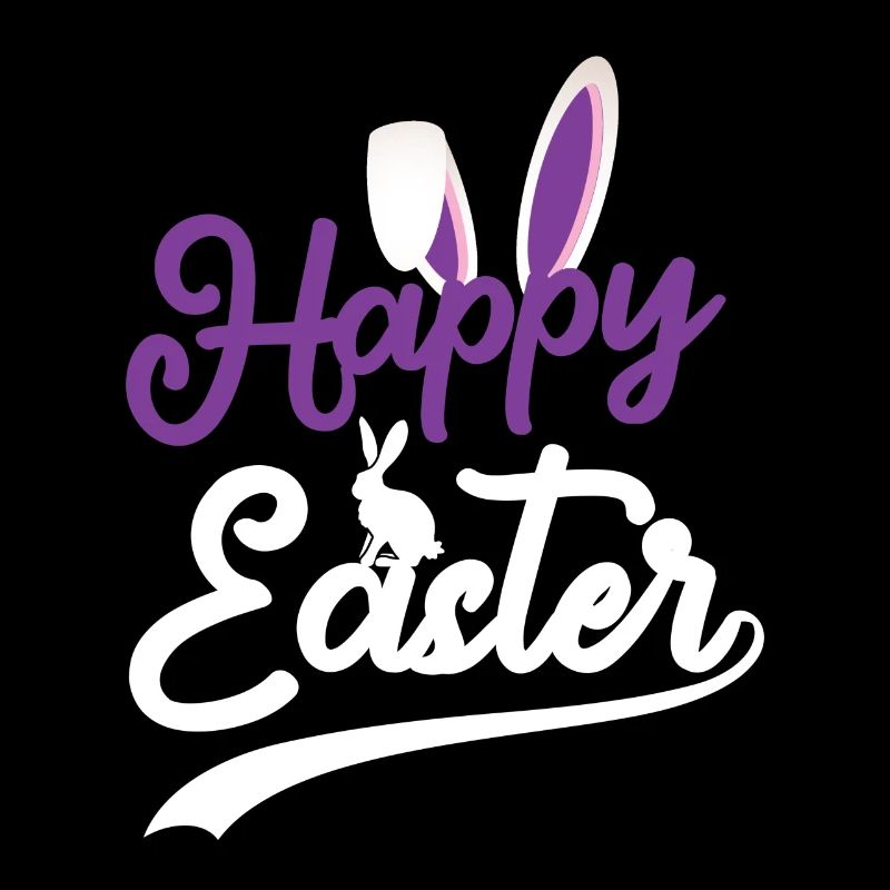 Happy Easter - Easter Bunny Rabbit Ears