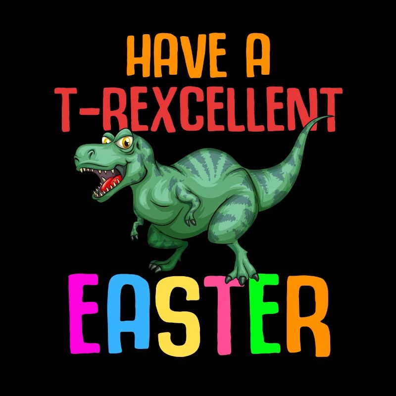 Easter T-rex Dinosaur Rabbit Easter Holiday