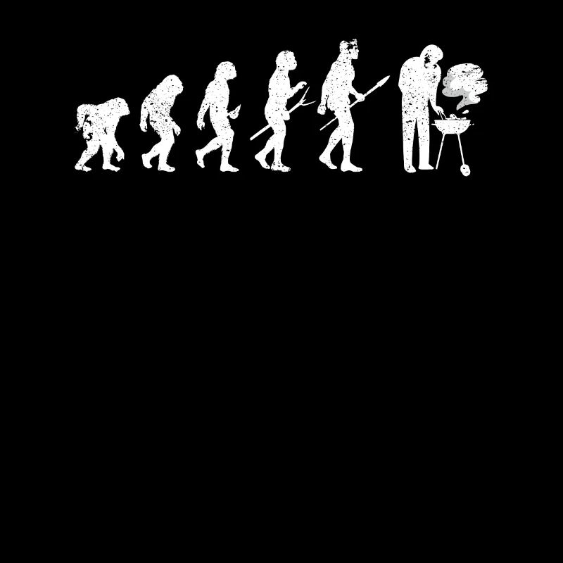 Grillen Evolution des Menschen BBQ Grill Barbeque