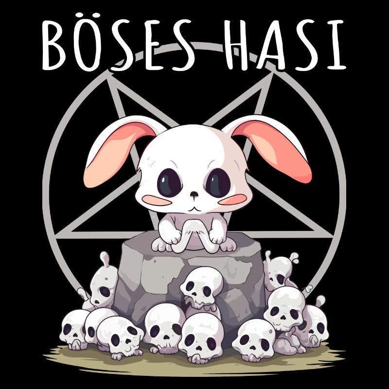 Pastel Goth Böses Hasi Pentagramm