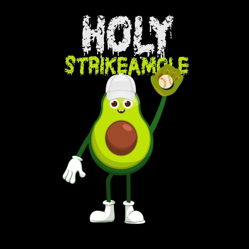 Holy Strikeamole Baseball Softball Avocat