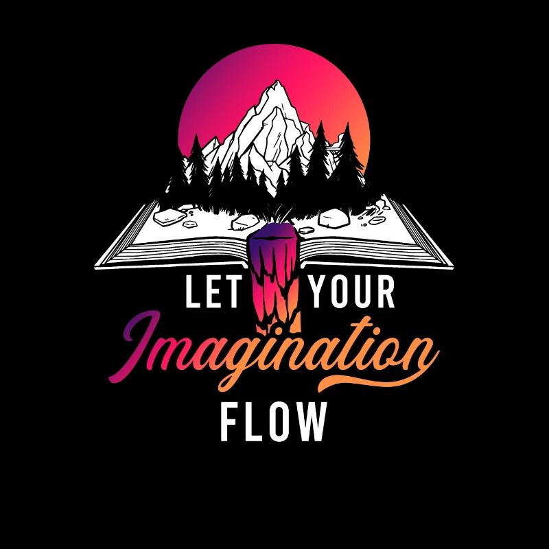 Space River Mountain Imagination