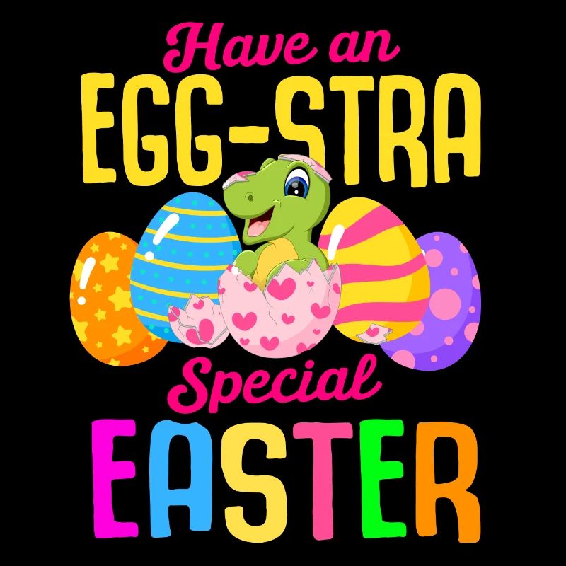 Easter T-rex Dinosaur Rabbit Easter Holiday