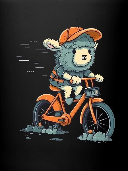 Moutons à vélo