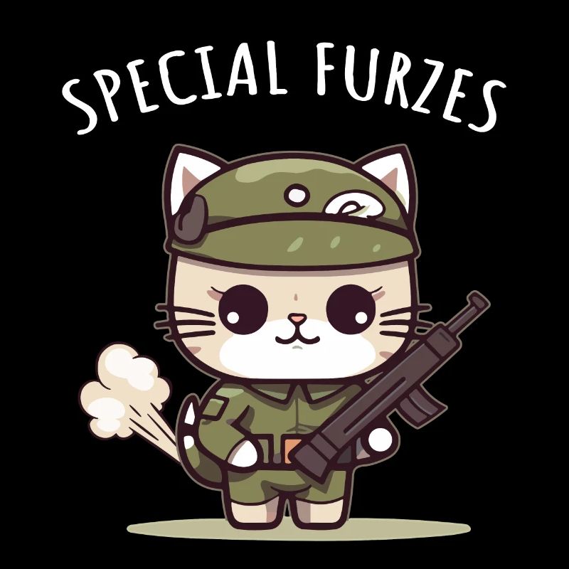 Special Furzes Katze General Militär Uniform