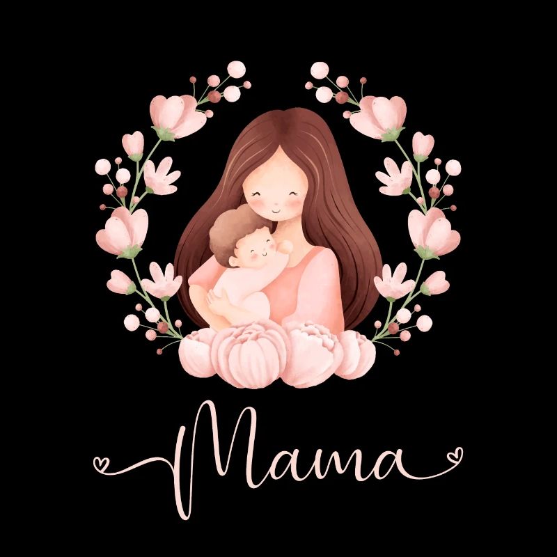 Mama Mutter Kind Blumen Mutterliebe