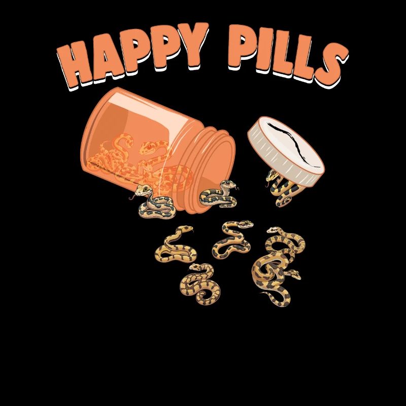 Pilules heureuses Serpents Drôle de balle Python Amants Humour
