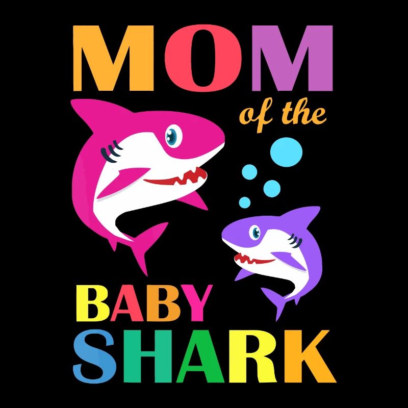 Maman Du Bébé Anniversaire Requin Maman Requin Mère