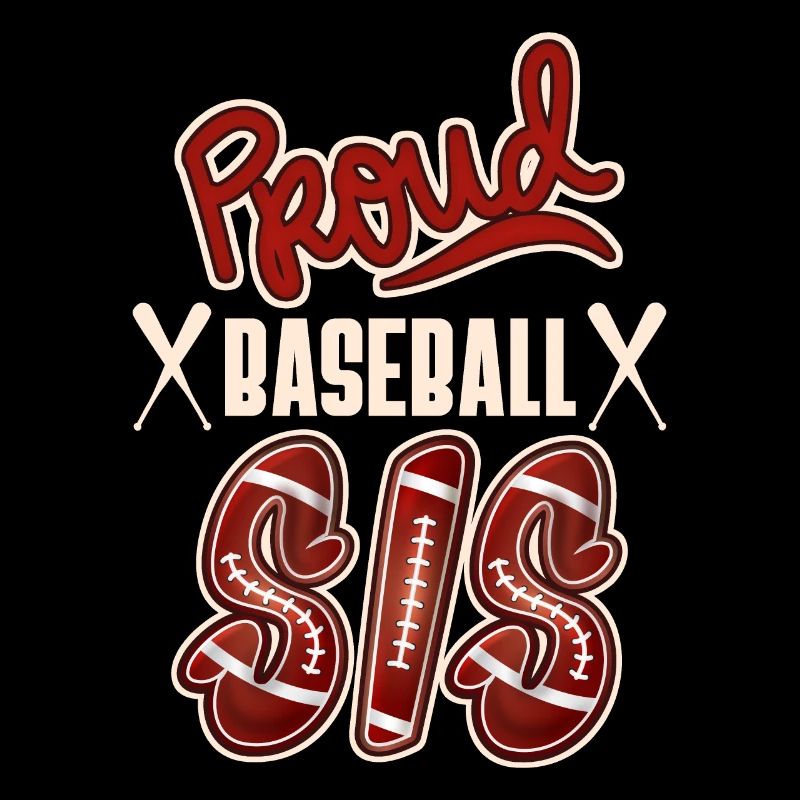 Fière soeur de baseball, conception de baseball américain