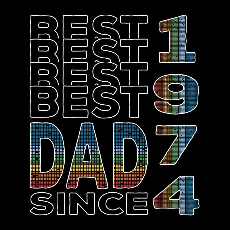 Bester Papa der Welt seit 1974 Vatertag