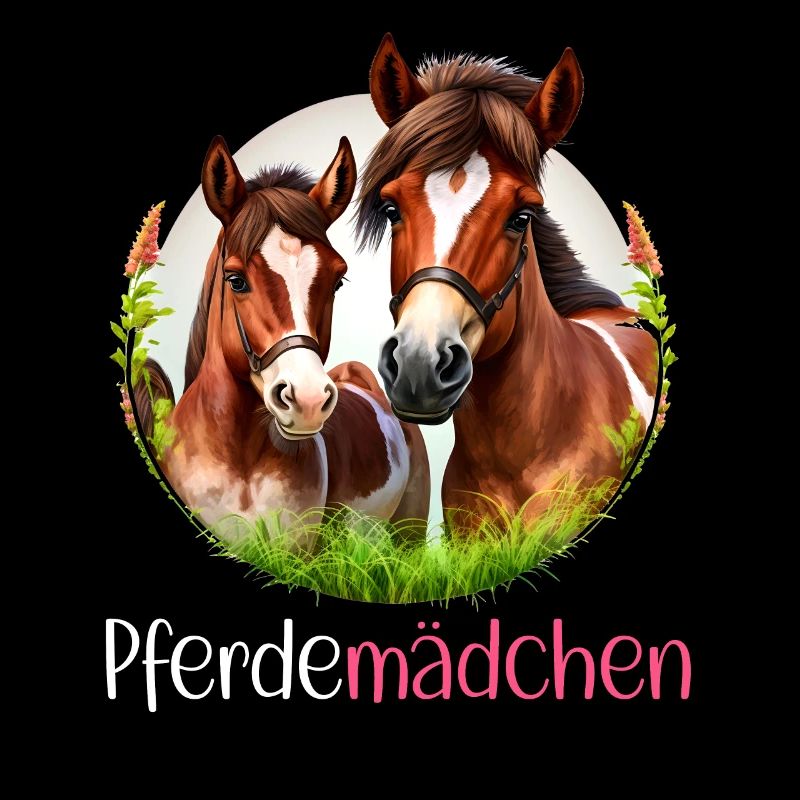 Pferdemädchen Pferdeshirt Pferd Reiterin Mädchen