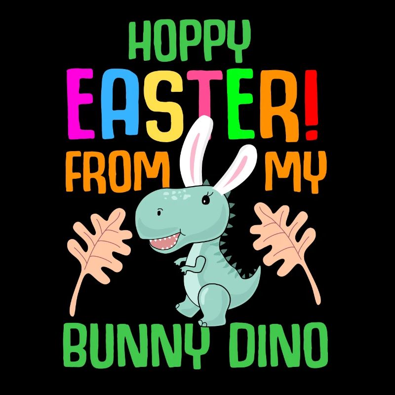 Easter T-rex Dinosaur Rabbit Easter Holiday