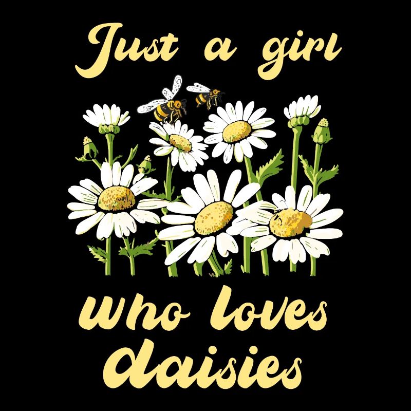 Nur ein Mädchen, das Gänseblümchen liebt