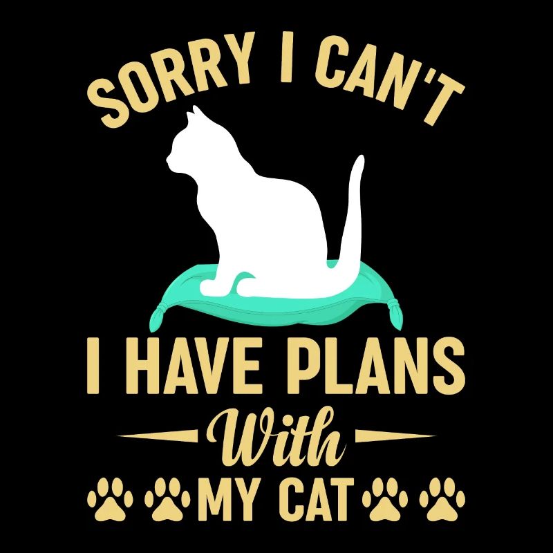 Ich kann nicht Habe Pläne mit meiner Katze