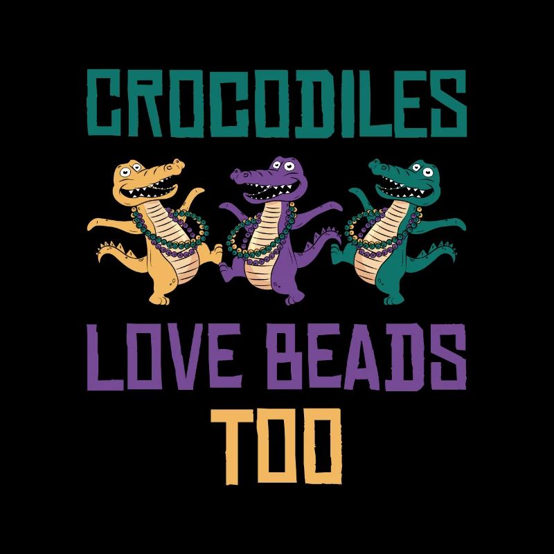 Mardi Gras Carnaval Crocodile Perles Faune