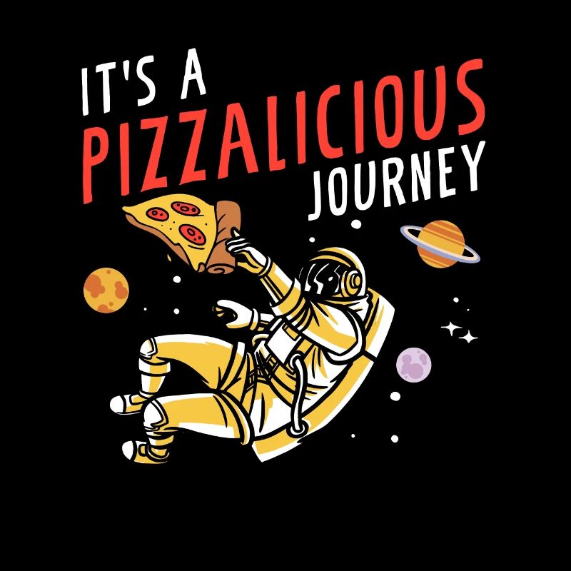 Space Pizza Lover Astronaut Fast Food Astronomy