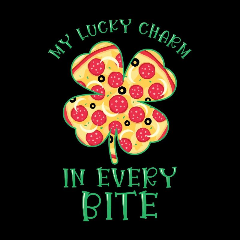 Restauration rapide de la Saint-Patrick Shamrock Pizza