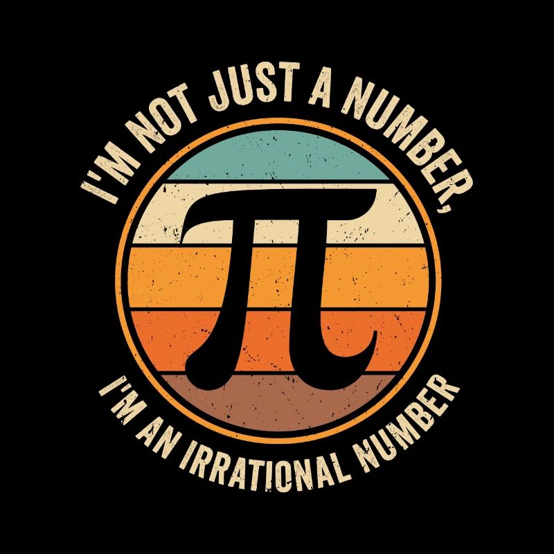 Pi Tag Retro Math Pi Symbol Math Number