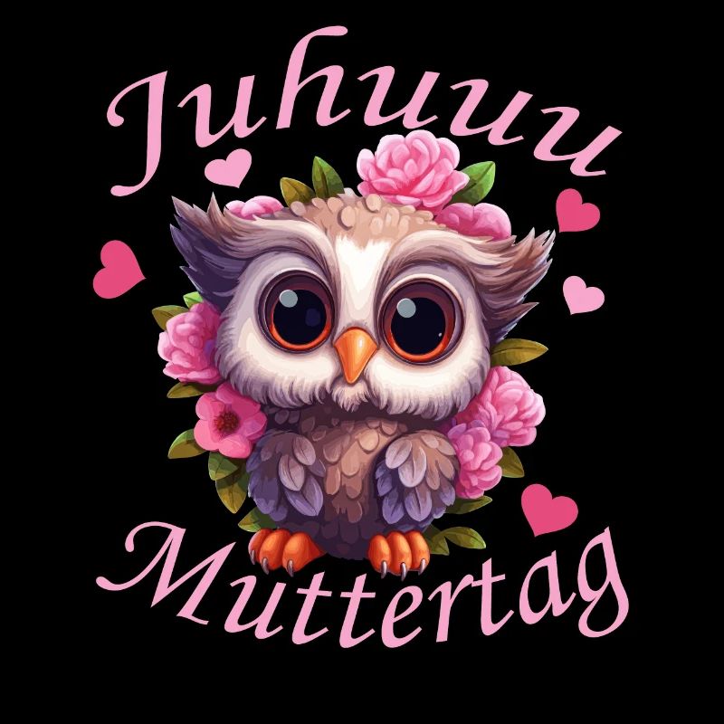 Juhuuu Muttertag Niedliche Eule
