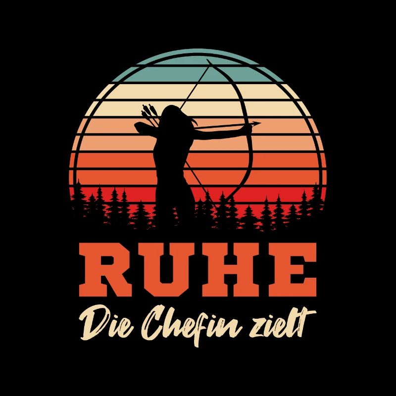 Bogenschießen Die Chefin zielt Schützin