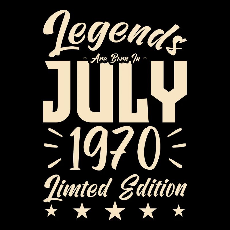 Geboren im Juli 1970. Geburtstagsgeschenk.