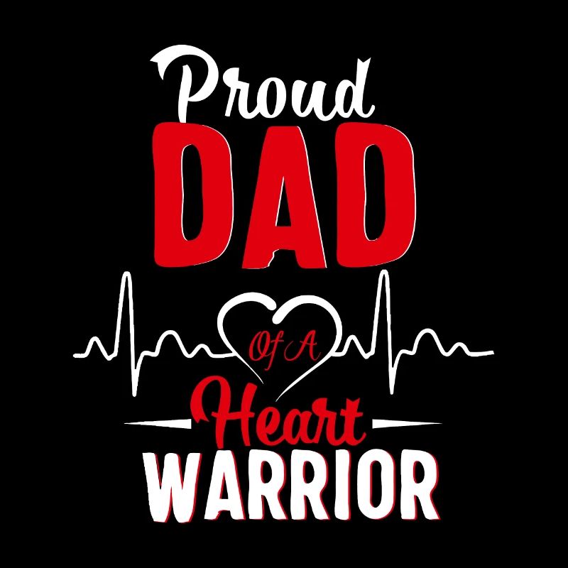 Stolzer Vater eines Herzkriegers KHK-Bewusstsein