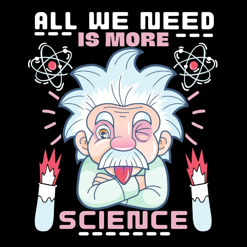 Wissenschaftler Spruch, Chemie, Physik Comic