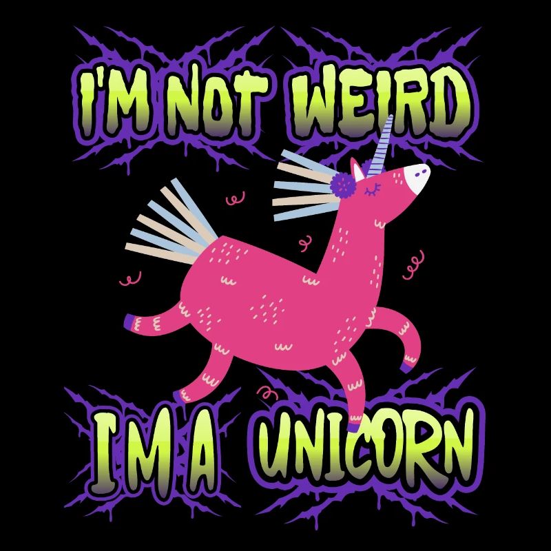 Kawaii Einhorn, Unicorns, lustiger Spruch