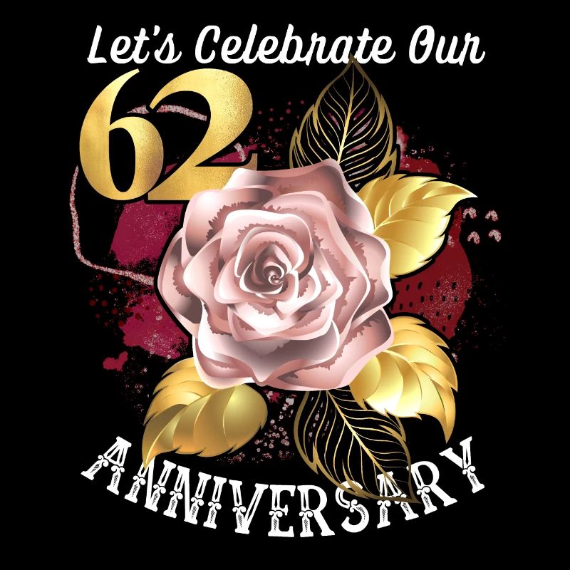 62e anniversaire, célébration d’anniversaire, anniversaire de mariage