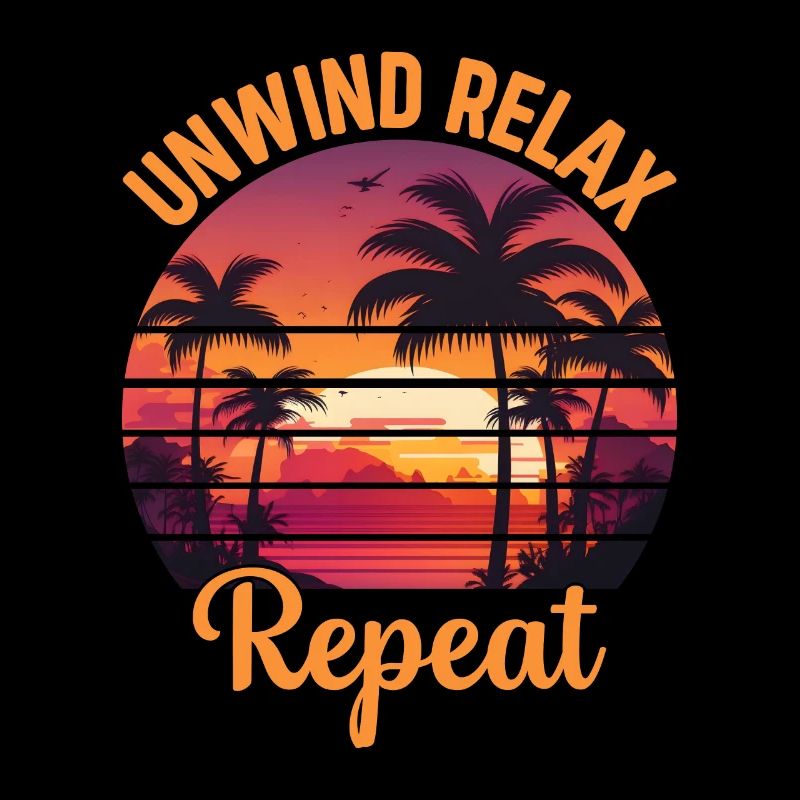 Beach Paradise Disconnect Relax Repeat