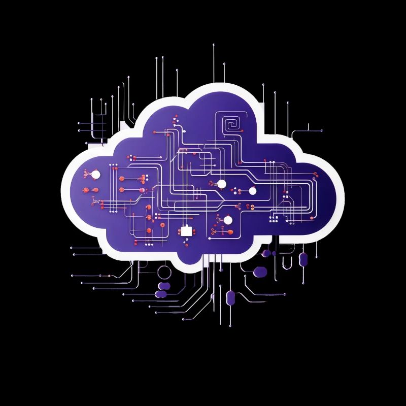 Cloud-Computing-Computerelektronik-Schaltung