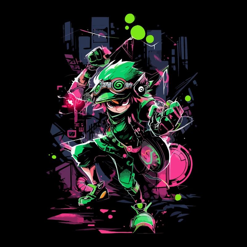 Forest boy comme une légende du jeu dans un design cool