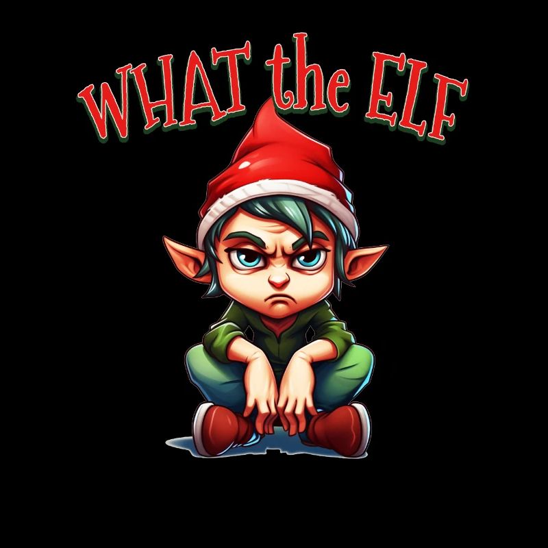 What the Elf - Cool Moody Elf for Christmas