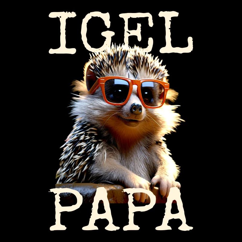 Igel Papa Daddy Vatertag Igelpapa Vater Igel Dad