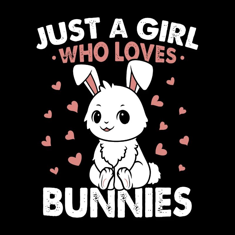 Nur ein Mädchen, das Hasen liebt