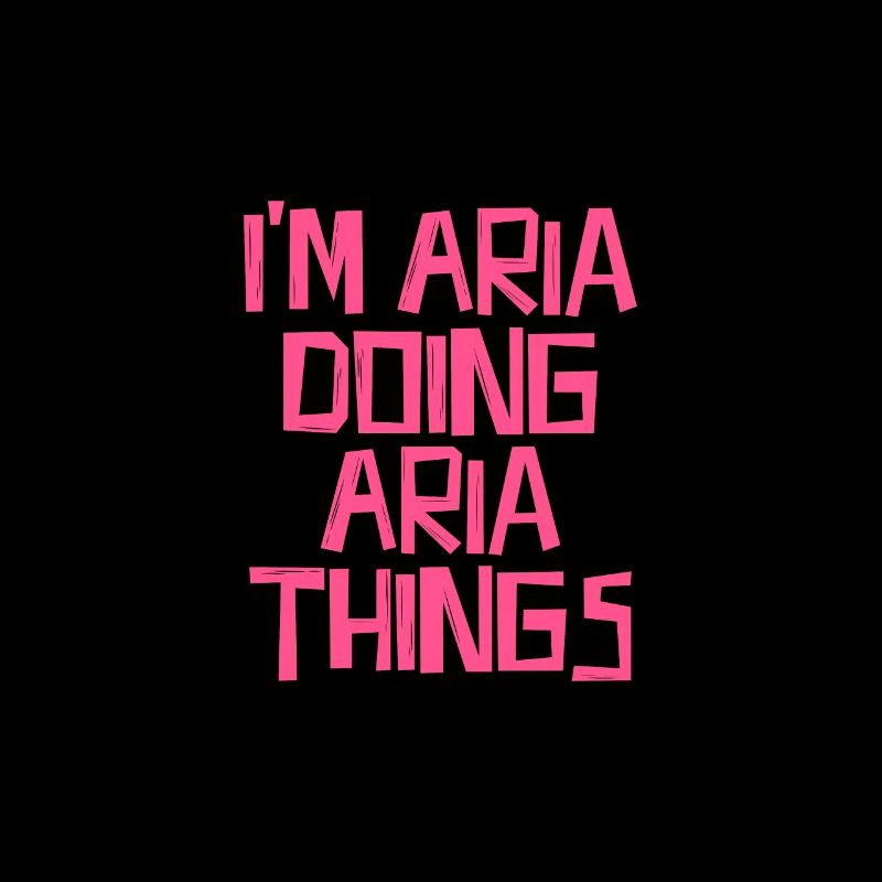 I'm Aria doing Aria things