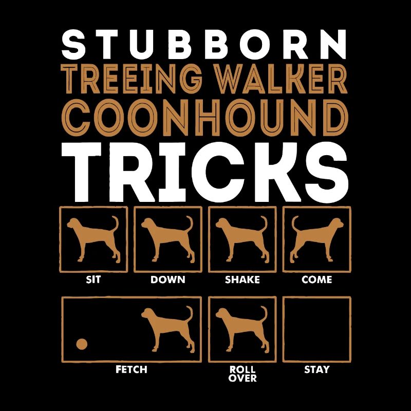 Hartnäckige Treeing Walker Coonhounds Hundetricks