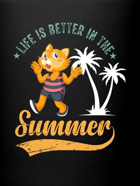 Cat in summer