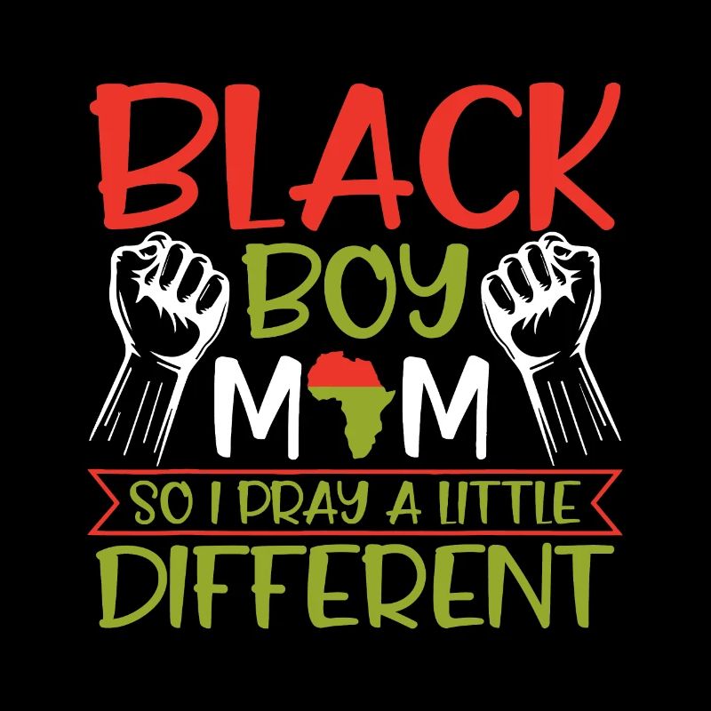 Schwarzer Junge Mama, also bete ich ein wenig anders