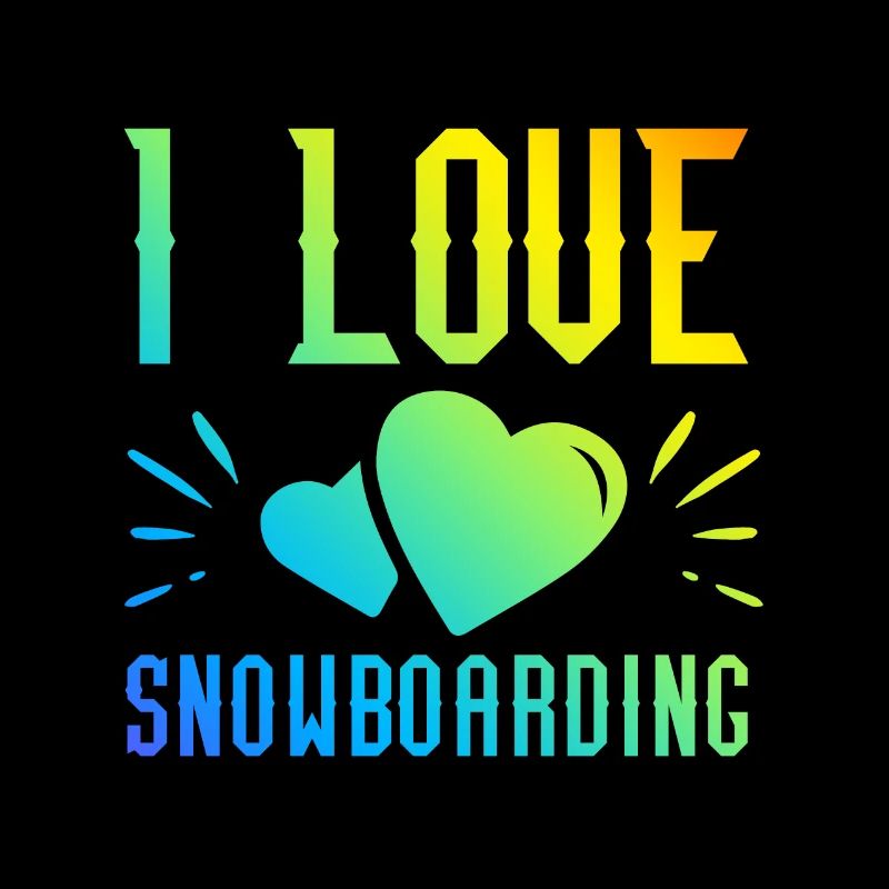 Ich liebe Snowboarding