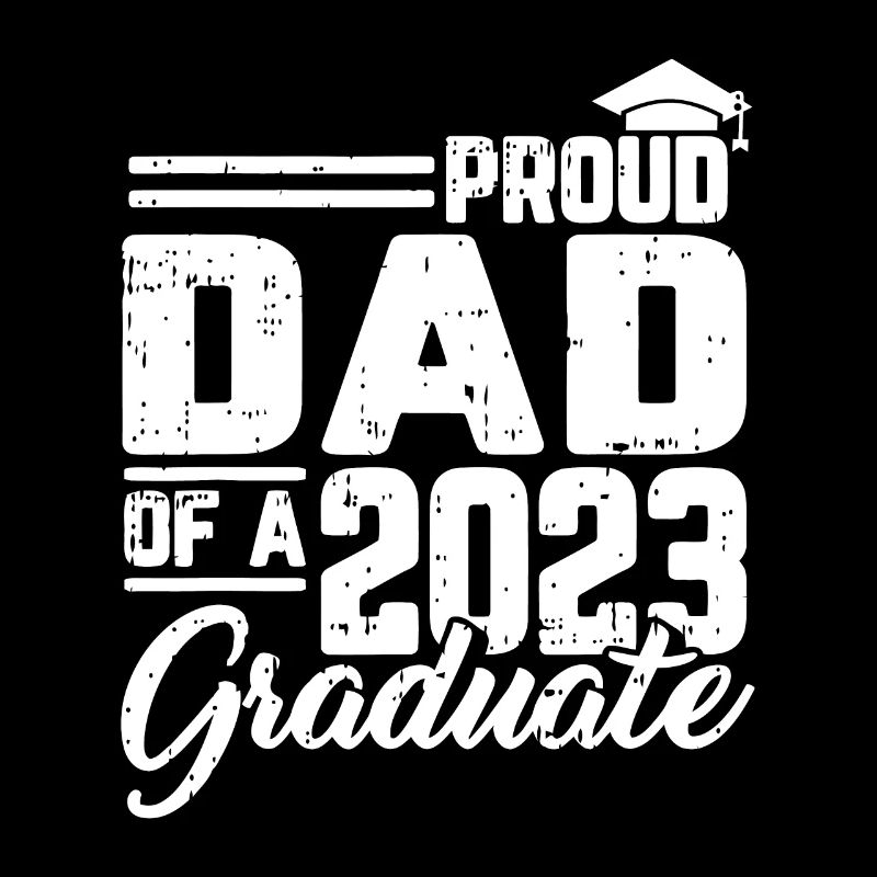 Stolzer Vater eines Absolventen-Abschlusses 2023