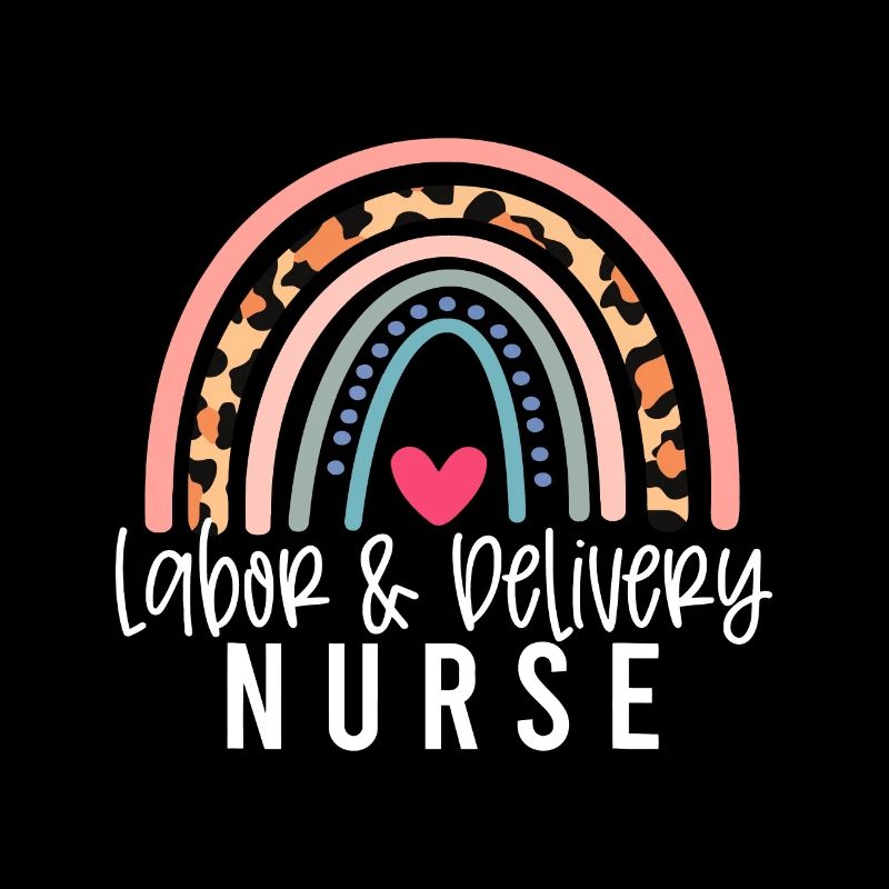 Regenbogenleopard Arbeits- und Entbindungskrankenschwester