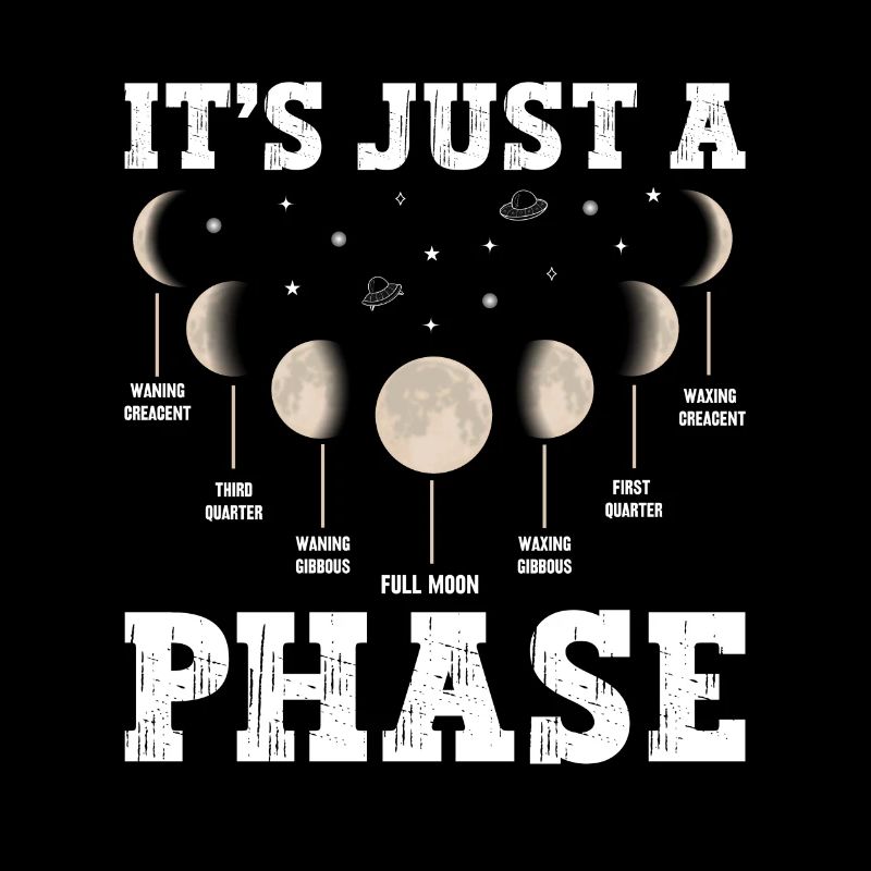 Univers spatial en phase de lune