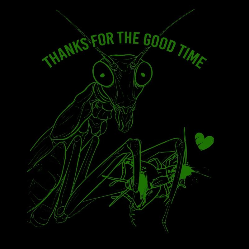 Gottesanbeterin Thanks for the good time Insekt