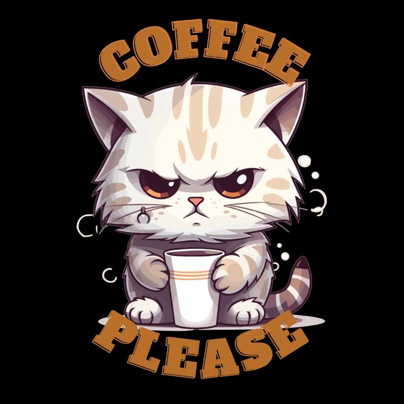 Coffee Please Cat