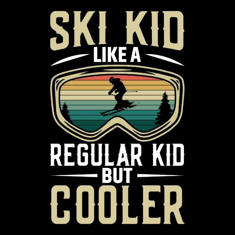 Ski kid like a normal kid but cooler