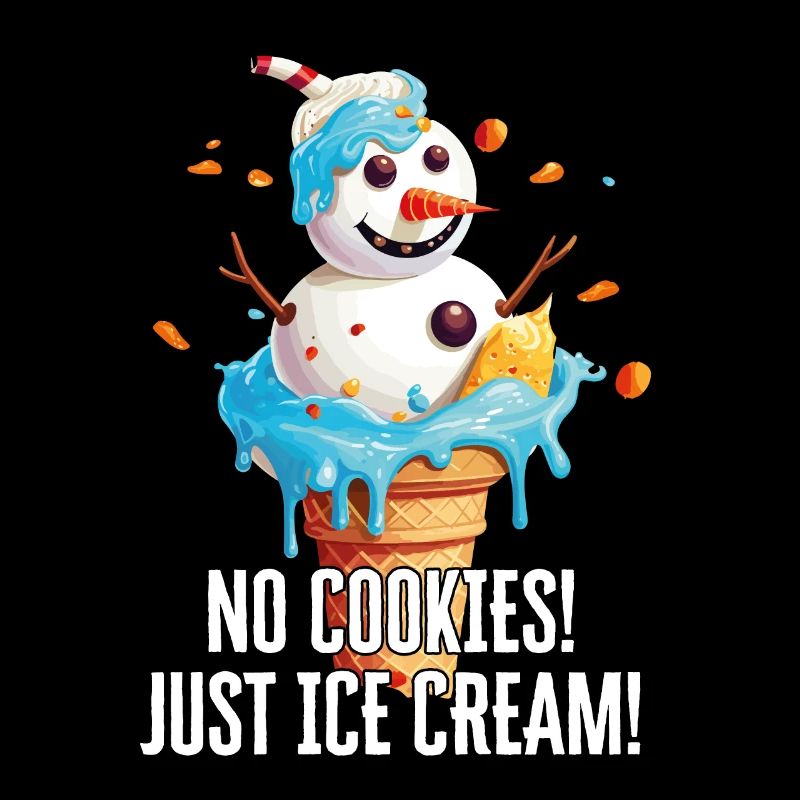 Weihnachten im Juli Schneemann-Eiscreme