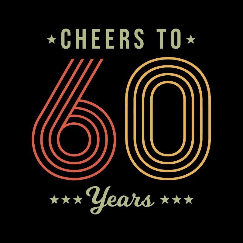 60th Birthday Vintage - Bravo aux 60 ans